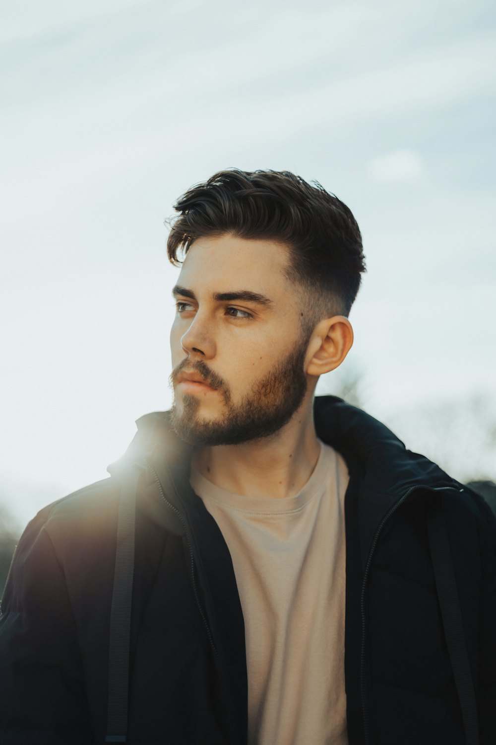 Man with a textured crop and mid fade